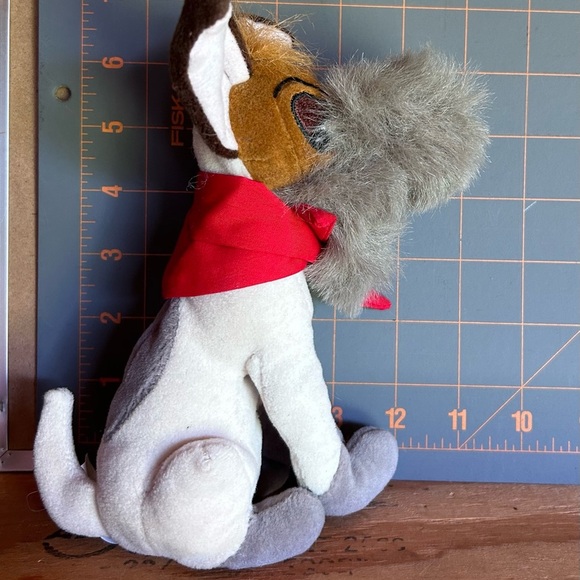 Disney Oliver & Company Dodger Dog Plush 7" Stuffed Animal Beans - Picture 10 of 12